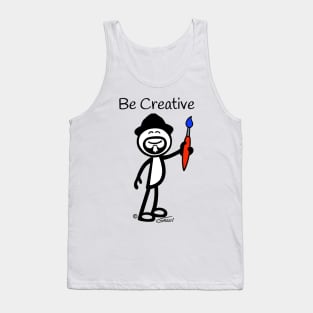 GG Artist Stick Figure “Be Creative” Tank Top